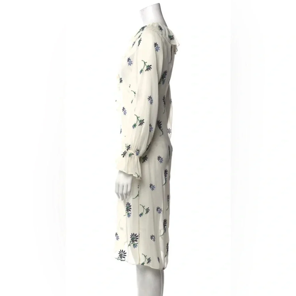 Tory Burch Floral Print Midi Length Dress size 8